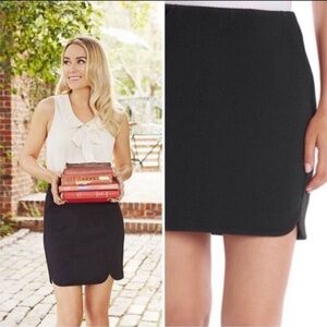 Lauren Conrad Textured High Waist Mini Skirt sz 10